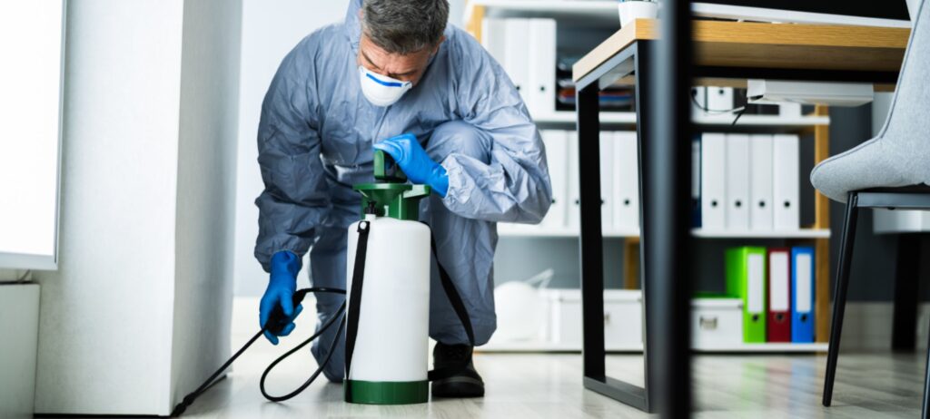 ASAP Pest Control eliminating pests at a business