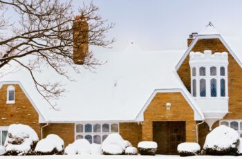 Home in London, Ontario during the winter
