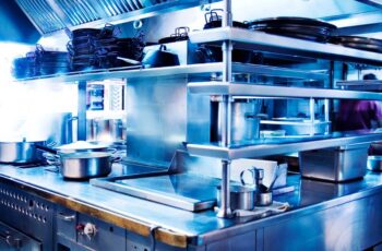 Commercial kitchen ready for a health inspection